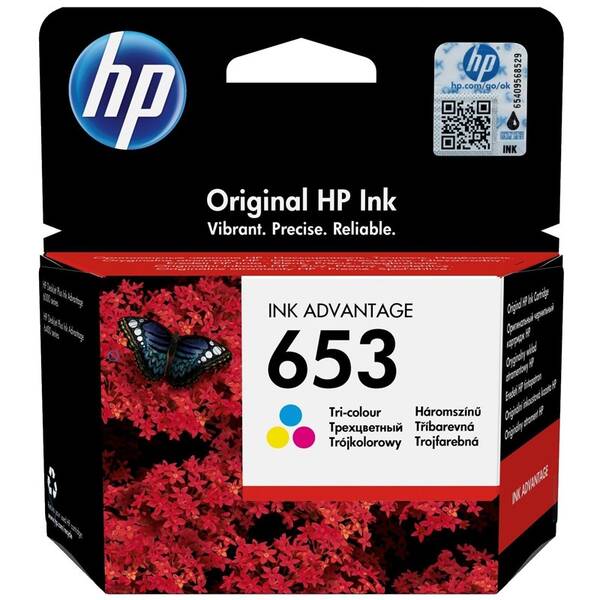 Cartridge HP 653, 200 strán - CMY 

