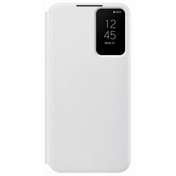 Puzdro na mobil flipové Samsung Clear View na Galaxy S22+ biele

