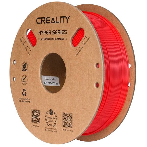 Tlačová struna (filament) Creality Hyper PLA 1kg červený

