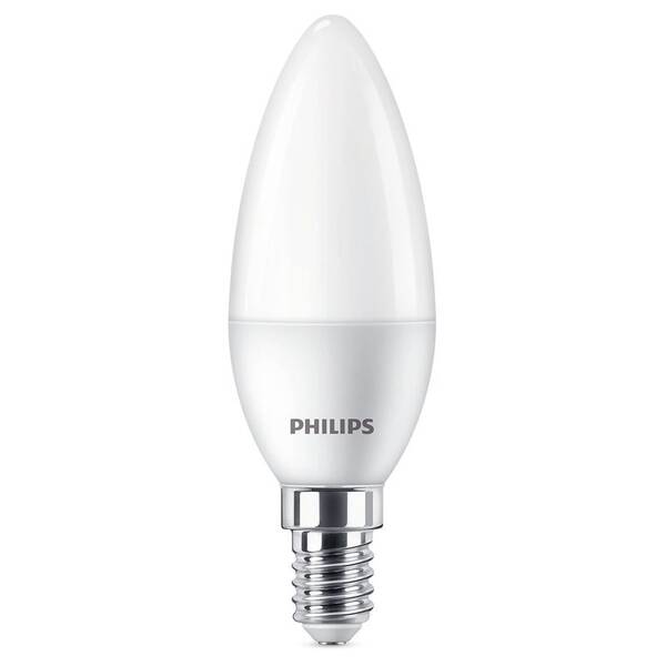 LED žiarovka Philips sviečka, 5W, E14, teplá biela 

