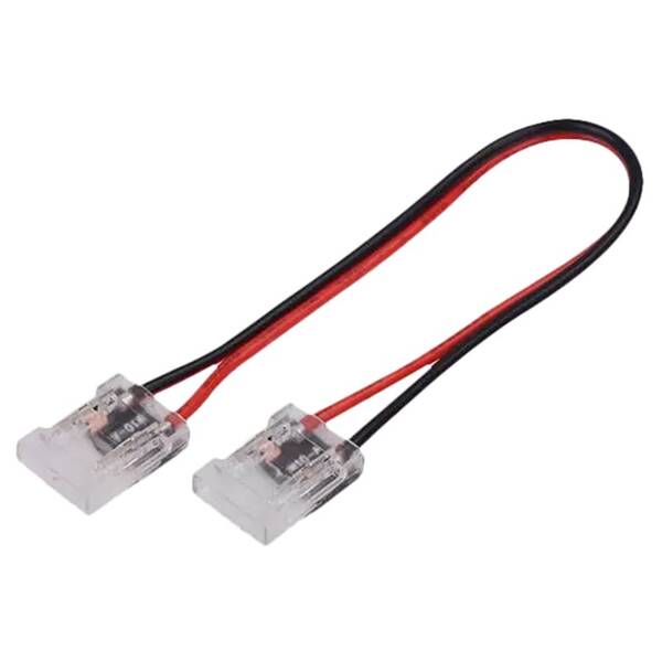 Konektor Solight prepojovacie, flexibilné, pre COB LED pásiky 0,8cm, dĺžka 15cm čierny

