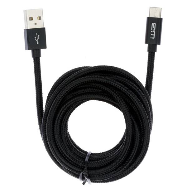 Kábel WG USB/USB-C, 3m čierny

