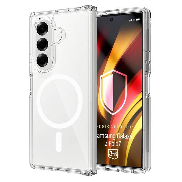 Kryt na mobil 3mk HARDY LiqForce MagCase na na Samsung Galaxy Z Fold 7 priehľadný


