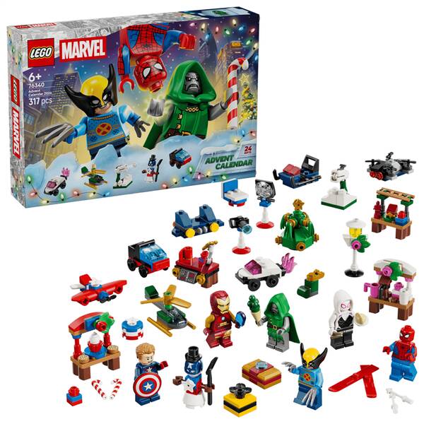 Stavebnica LEGO® Marvel 76340 Adventný kalendár 2026 

