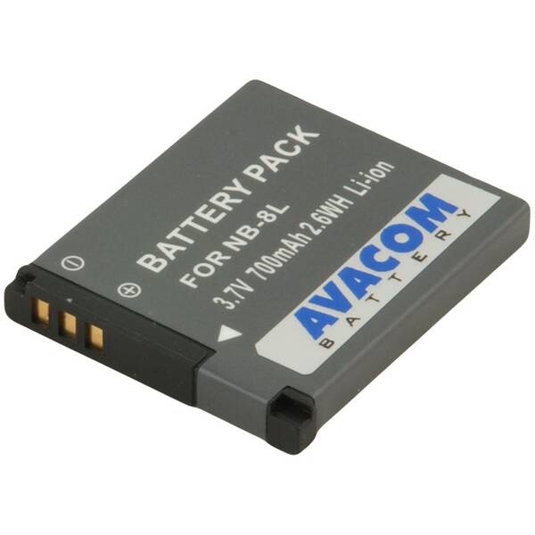 Batéria Avacom Canon NB-8L Li-Ion 3.7V 700mAh 2.6Wh sivá


