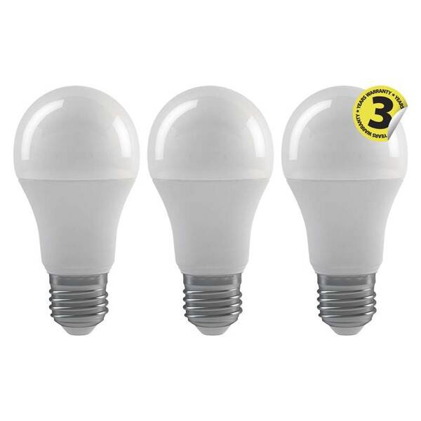 LED žiarovka EMOS Classic A60 9W E27 neutrálna biela 3ks 

