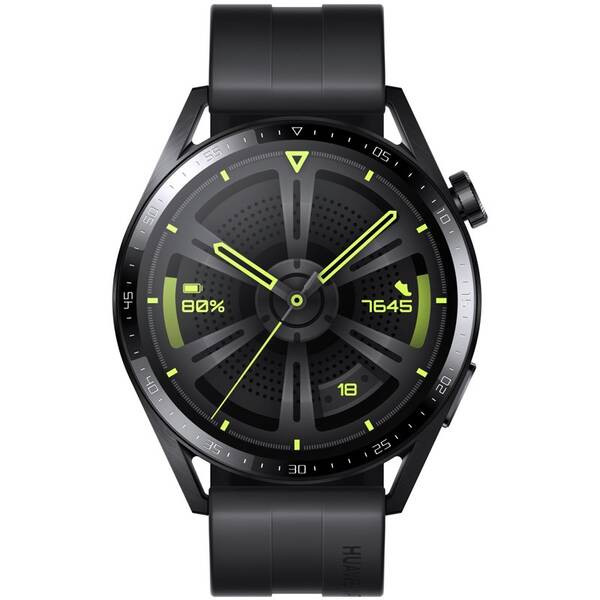 Inteligentné hodinky Huawei Watch GT 3 46 mm (Active) - Black + Black Fluoroelastomer Strap 

