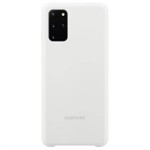 Kryt na mobil Samsung Silicon Cover na Galaxy S20+ biely

