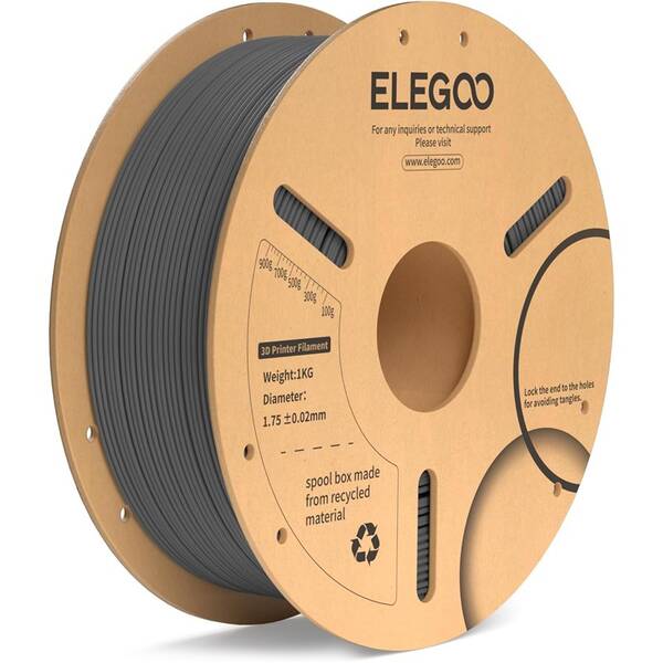 Tlačová struna (filament) Elegoo PLA+ 1,75mm S sivý

