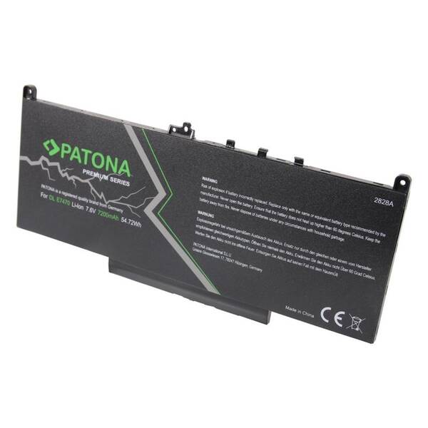 Batéria PATONA pre Dell Latitude E7260/E7270/E7470 7200mAh Li-lon 7,6V 

