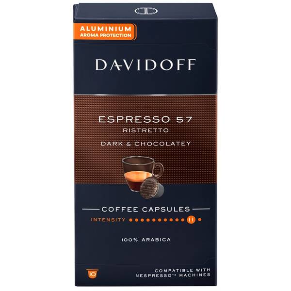 Kapsuly pre espressá Davidoff Café Espresso 57 55 g Ristretto (10 ks) 

