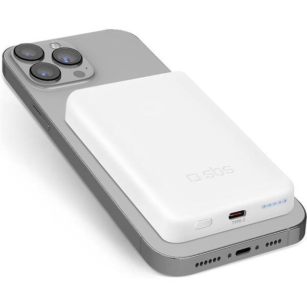 Powerbank SBS MAGSAFE 5K WHT 

