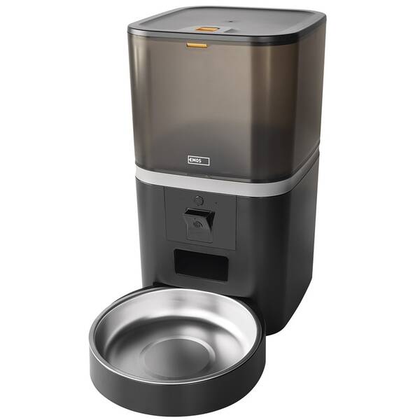 Inteligentný podávač EMOS GoSmart Pet Care s kamerou, 6 l, Wi-Fi čierne

