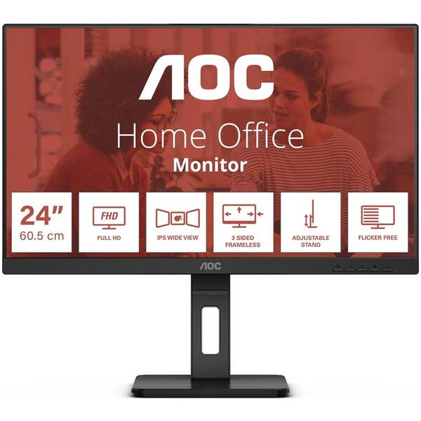 Monitor AOC 24E3QAF čierny

