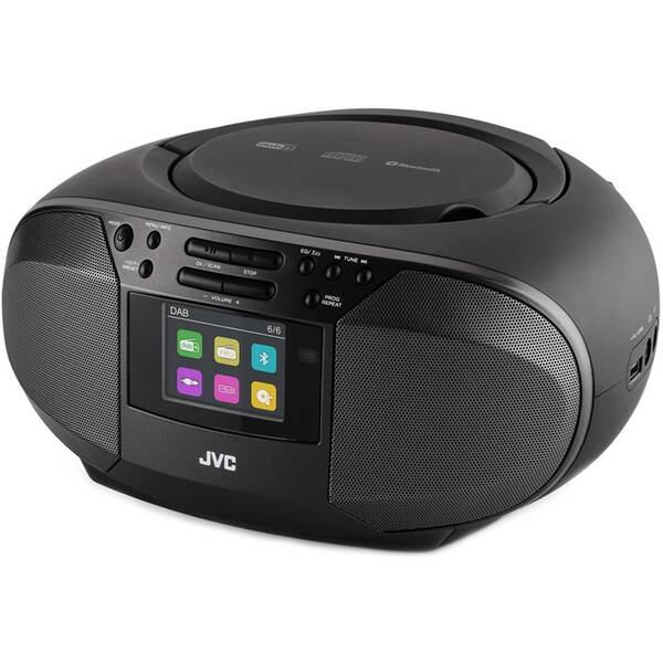 Rádioprijímač DAB+/CD JVC RD-E664B-DAB čierny

