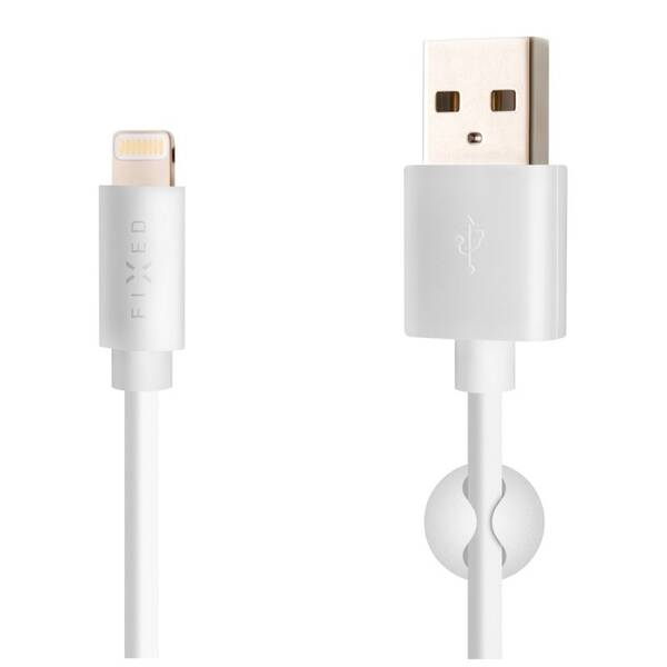 Kábel FIXED USB/Lightning, MFi, 1m biely

