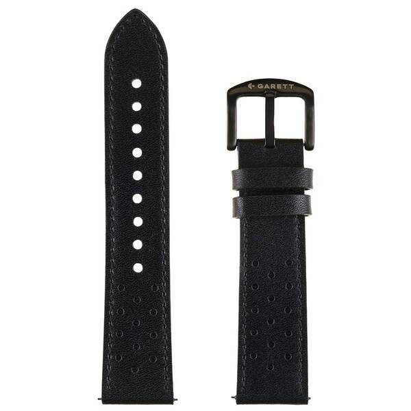 Remienok Garett univerzálny (22 mm), kožený čierny

