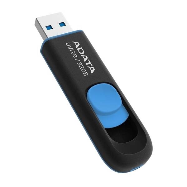 USB flashdisk ADATA Dash Drive UV128 32GB čierny/modrý

