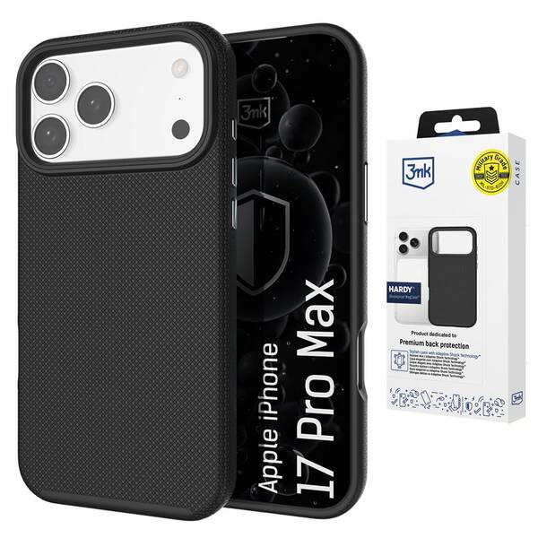 Kryt na mobil 3mk HARDY Shockproof MagCase na Apple iPhone 17 Pro Max čierny

