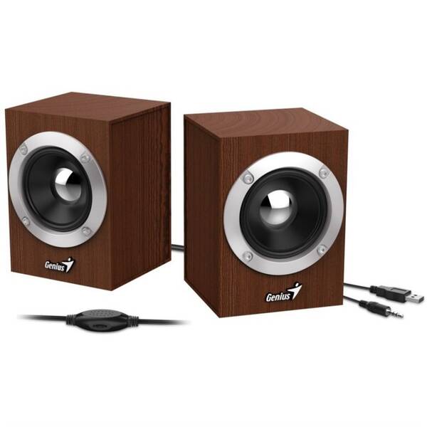 Reproduktory Genius SP-HF280 2.0 hnedé


