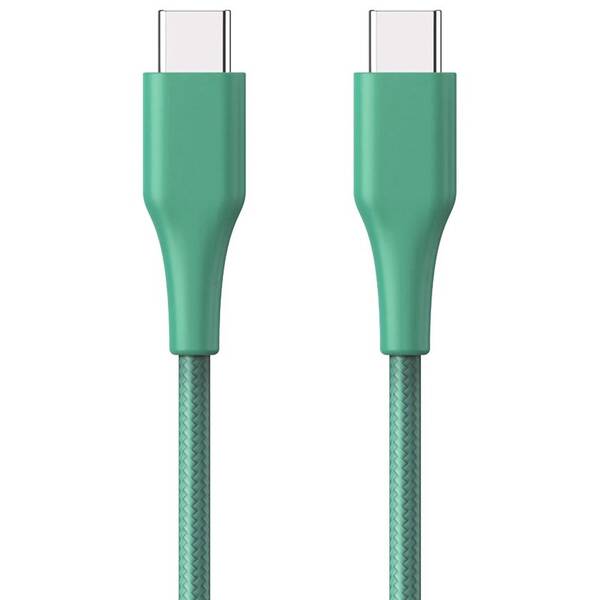 Kábel ERPOWER USB-C/USB-C GRS, 1,2 m zelený

