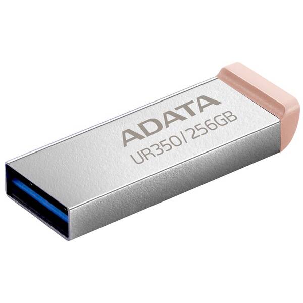 USB flashdisk ADATA UR350 256GB strieborný/hnedý

