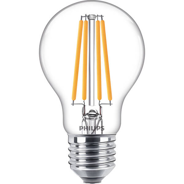 LED žiarovka Philips klasik, 10,5W, E27, teplá biela 

