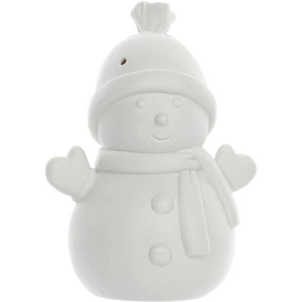 LED dekorácie RETLUX RXL 415, porcelánový snehuliak, 1 LED, 15,2 cm, teplá biela 

