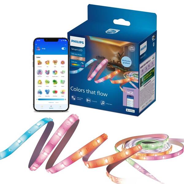 LED pásik Philips Smart LED RGBIC LED strip 4m Type-C biely

