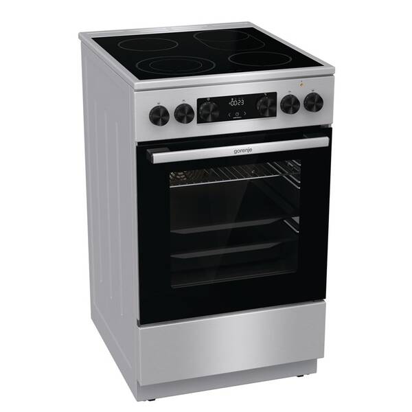 Sklokeramický sporák Gorenje GECS5C70XA nerez

