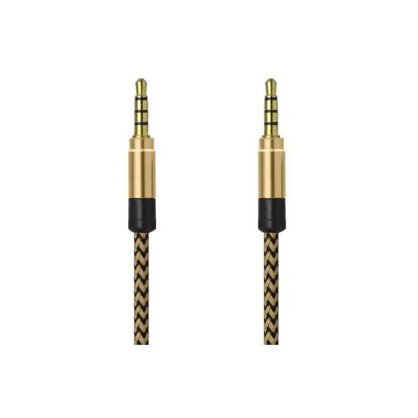  Mobilnet AUX 1,5M GLD-BLK 


