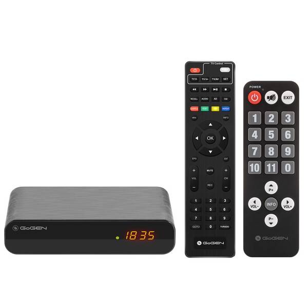Set-top box GoGEN DVB 143 T2 SENIOR čierny

