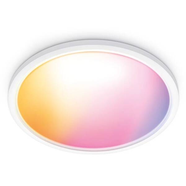 LED stropné svietidlo WiZ SuperSlim Ceiling 22 W RGB biele

