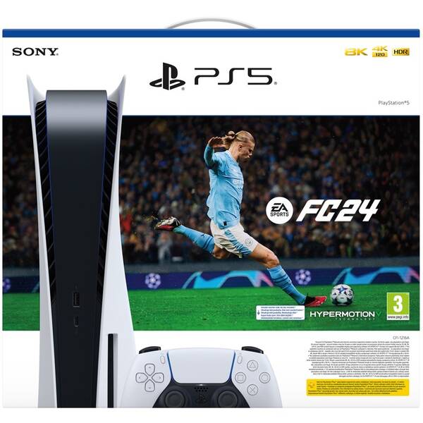 Herná konzola Sony PlayStation 5 + EA SPORTS FC24 biela

