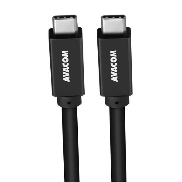 Kábel Avacom USB-C/USB-C, 60W, 1m čierny

