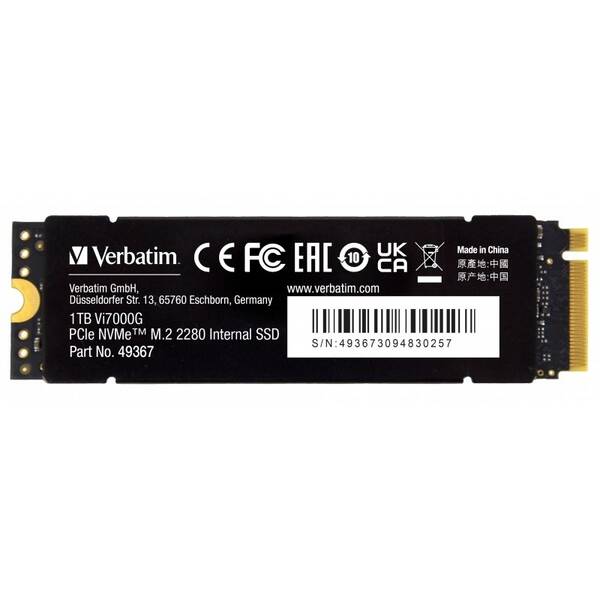 SSD Verbatim Vi7000G 1TB NVMe 

