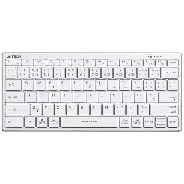 Klávesnica A4Tech FBX51C, CZ/SK layout biela

