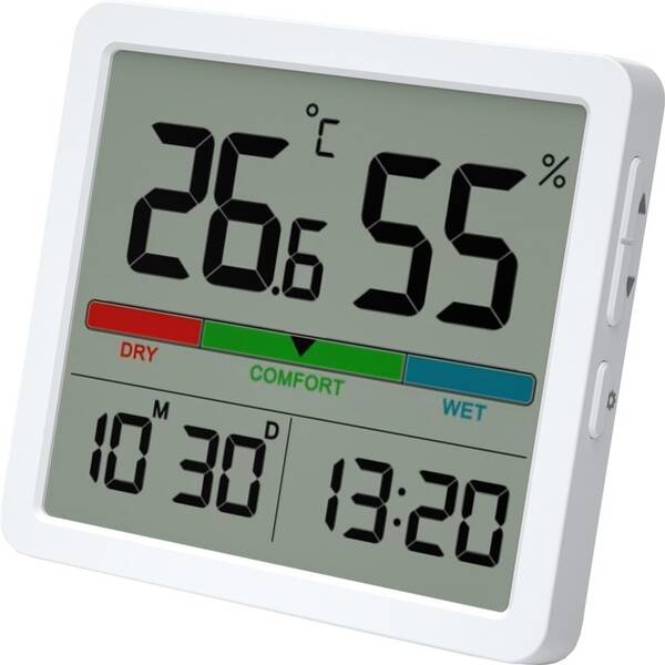 Teplomer WG MiniMeteo, vlhkoměr biela

