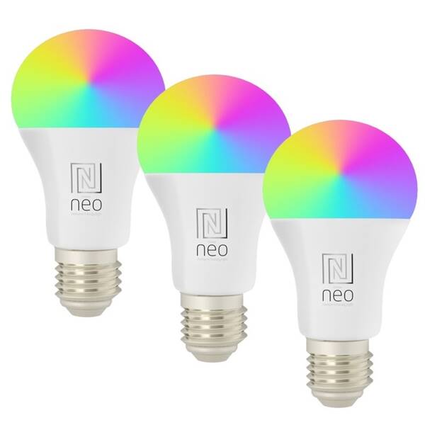 Inteligentná žiarovka IMMAX NEO LITE SMART E27, 9W, Wi-Fi, 3 ks 

