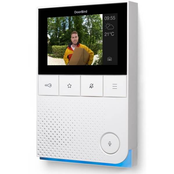 Dverný videotelefón DoorBird A1101, vnitřní panel biely

