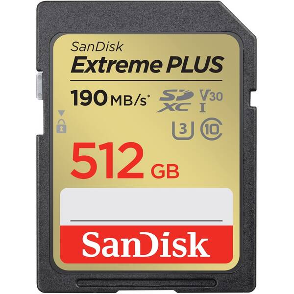 Pamäťová karta SANDISK 512GB UHS-I U3 (190R/130W) 

