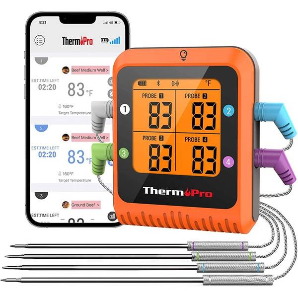 Teplomer do mäsa ThermoPro TP-930 oranžový

