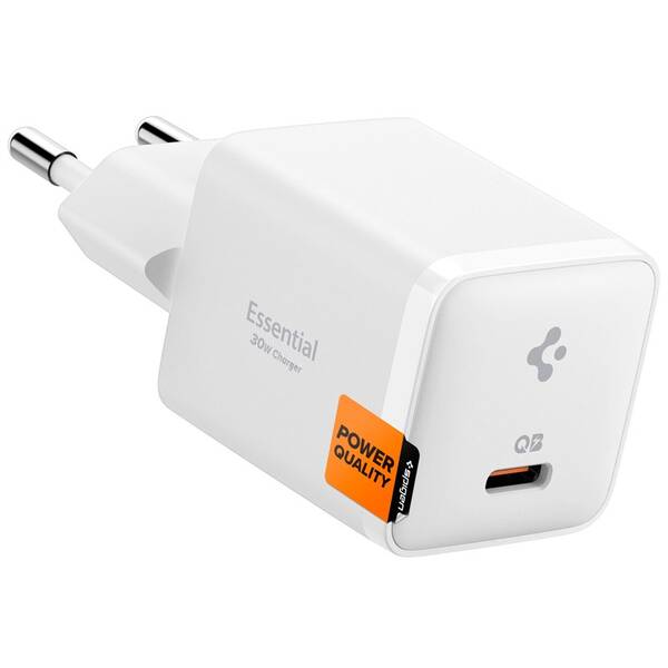 Nabíjačka do siete Spigen Essential 30W 1xUSB-C biela

