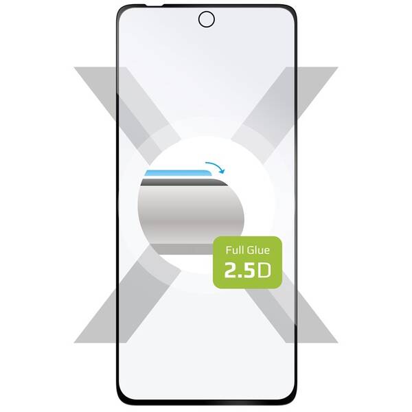 Tvrdené sklo FIXED Full-Cover na Motorola Moto G72 čierne

