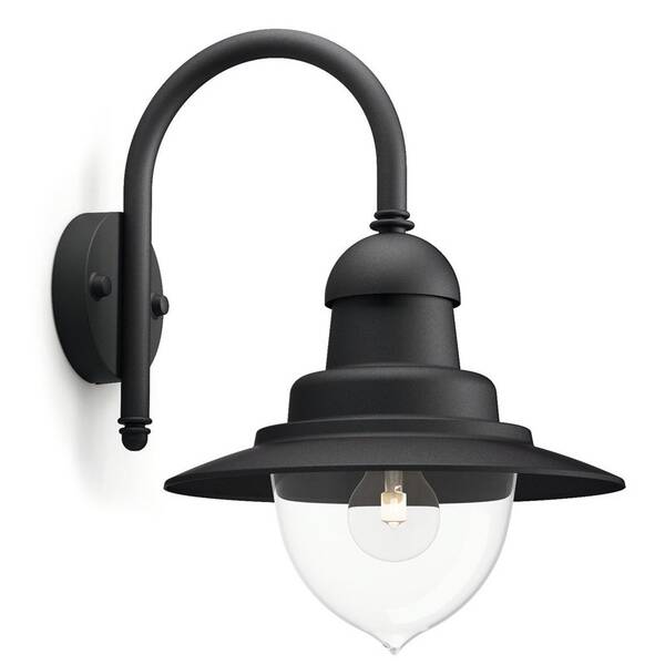 Nástenné svietidlo Philips Raindrop, 1xE27 čierne

