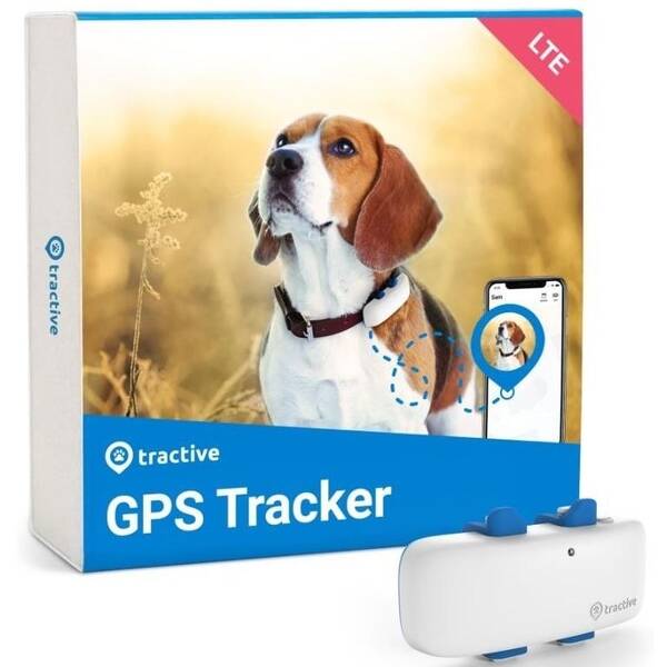 GPS lokátor Tractive DOG 4 LTE – sledování polohy a aktivity pro psy biely

