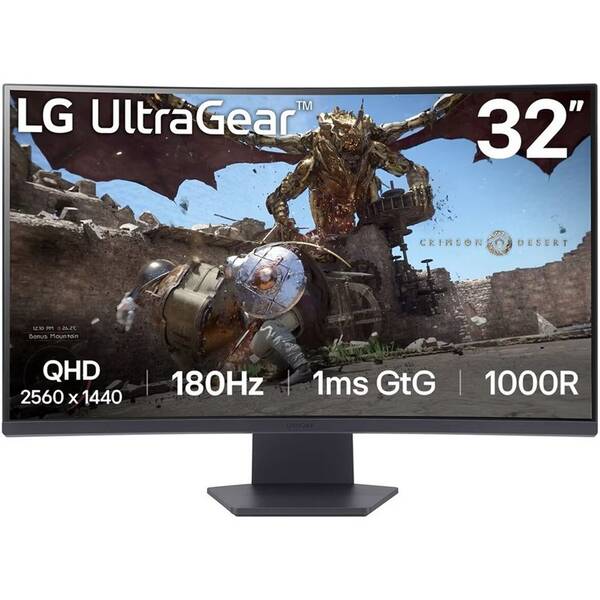 Herný monitor LG UltraGear 32GS60QC-B čierny

