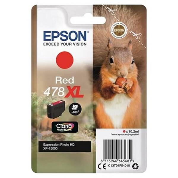 Cartridge Epson 478XL, 830 strán červená

