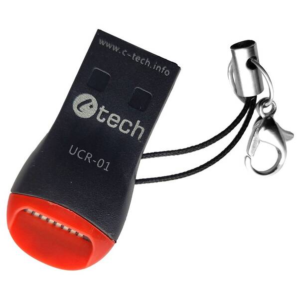 Čítačka pamäťových kariet C-Tech UCR-01, USB 2.0, micro SD 

