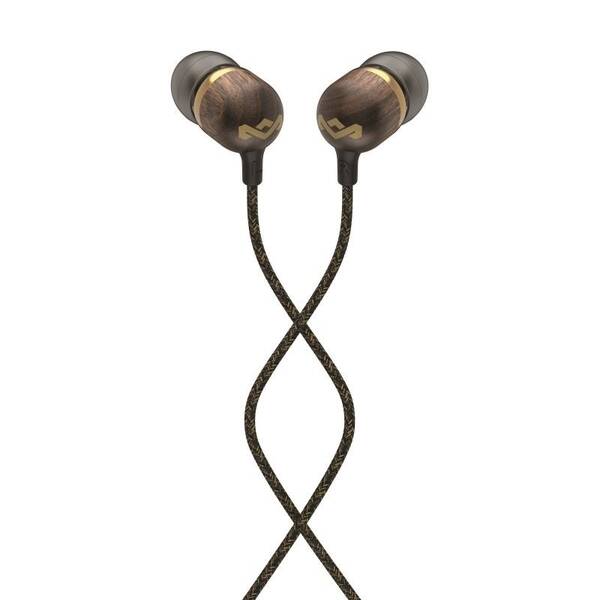 Slúchadlá Marley Smile Jamaica, Brass, 1,3m čierna

